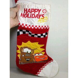 Gemmy Cars Movie Lightning McQueen Talking Plush Christmas Stocking Disney